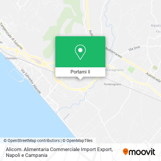 Mappa Alicom. Alimentaria Commerciale Import Export
