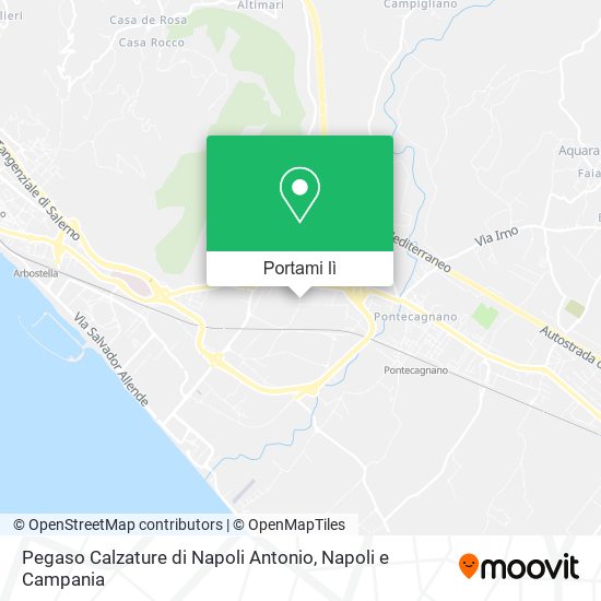 Mappa Pegaso Calzature di Napoli Antonio