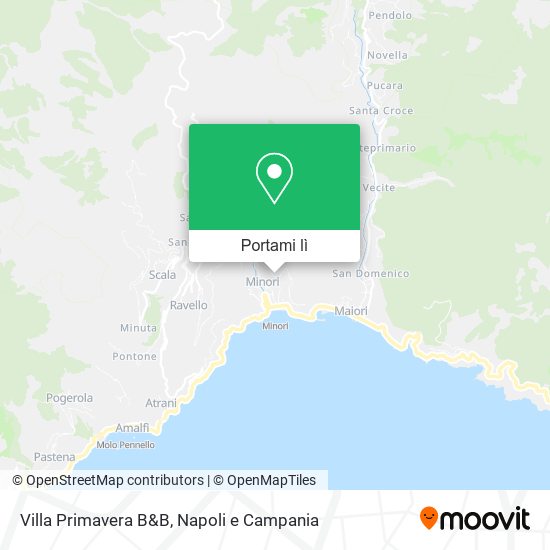 Mappa Villa Primavera B&B