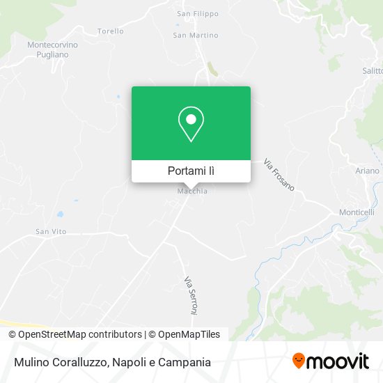 Mappa Mulino Coralluzzo