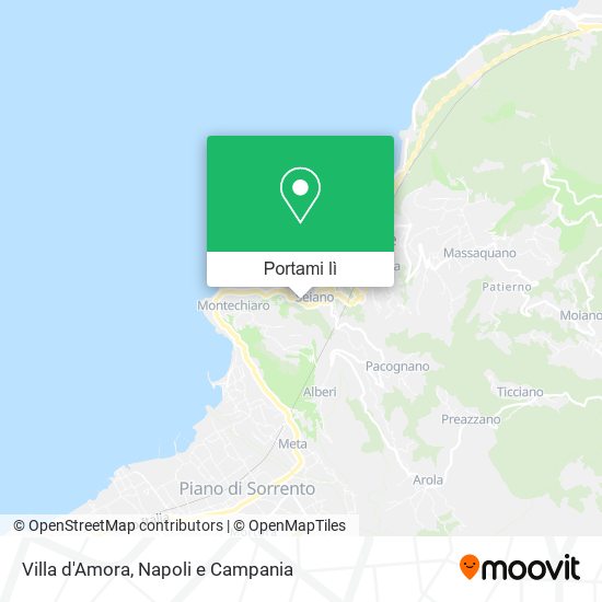 Mappa Villa d'Amora