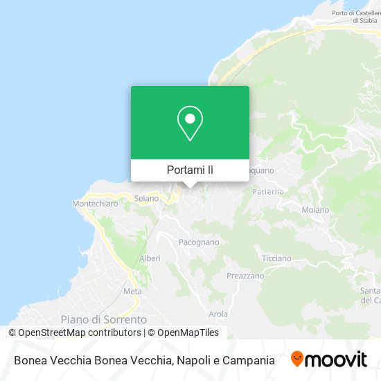 Mappa Bonea Vecchia Bonea Vecchia
