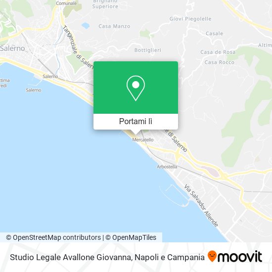 Mappa Studio Legale Avallone Giovanna