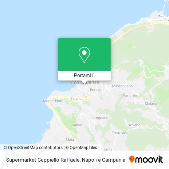 Mappa Supermarket Cappiello Raffaele