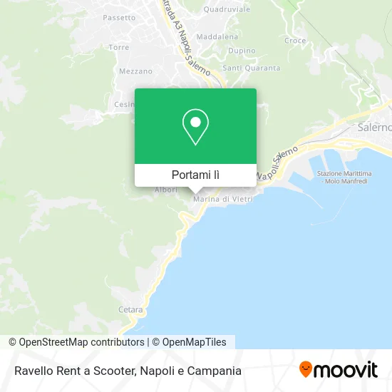 Mappa Ravello Rent a Scooter