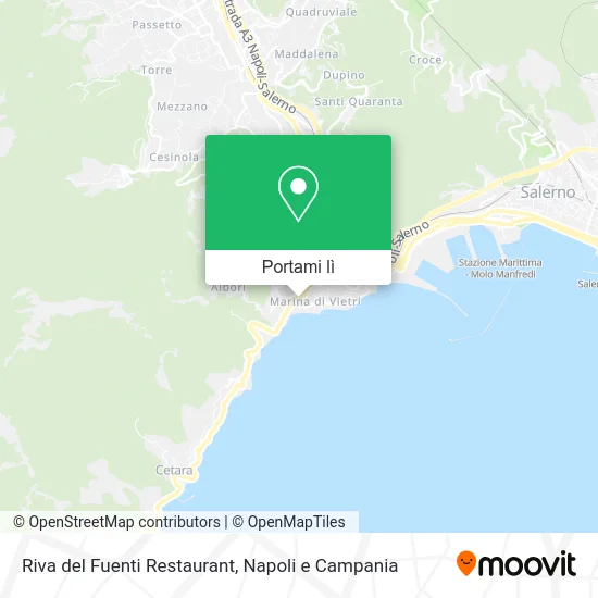 Mappa Riva del Fuenti Restaurant