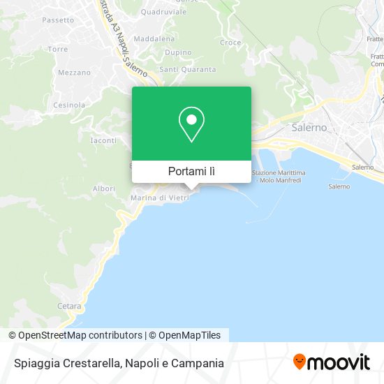 Mappa Spiaggia Crestarella
