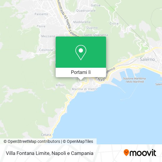 Mappa Villa Fontana Limite