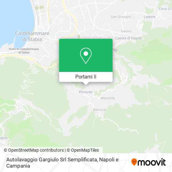 Mappa Autolavaggio Gargiulo Srl Semplificata