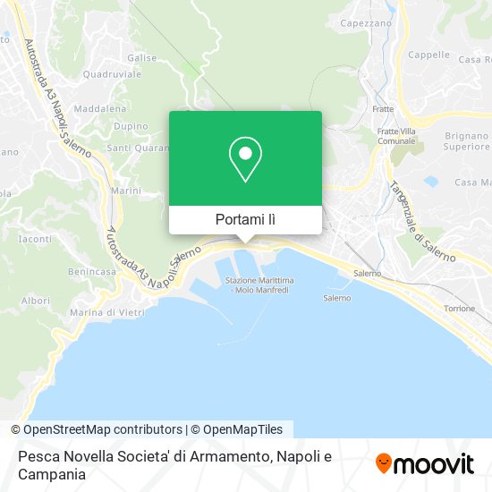 Mappa Pesca Novella Societa' di Armamento