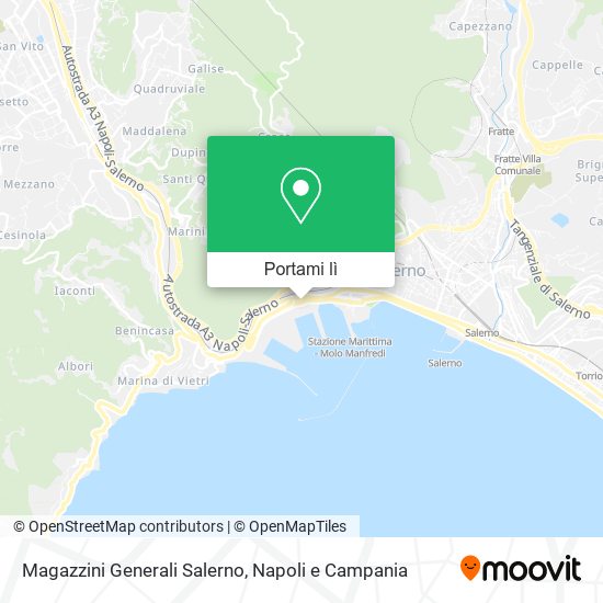 Mappa Magazzini Generali Salerno