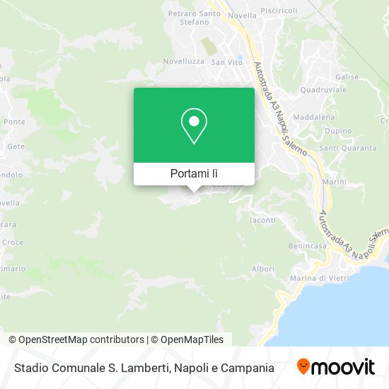 Mappa Stadio Comunale S. Lamberti