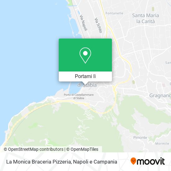 Mappa La Monica Braceria Pizzeria