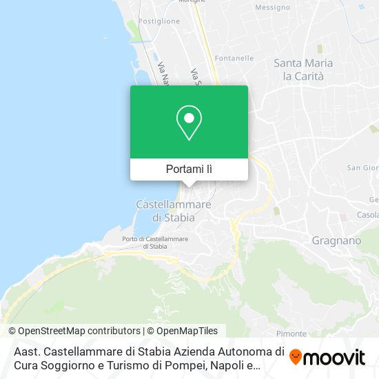 Mappa Aast. Castellammare di Stabia Azienda Autonoma di Cura Soggiorno e Turismo di Pompei