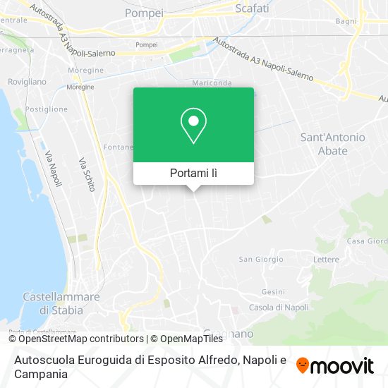 Mappa Autoscuola Euroguida di Esposito Alfredo