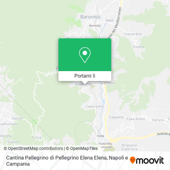 Mappa Cantina Pellegrino di Pellegrino Elena Elena