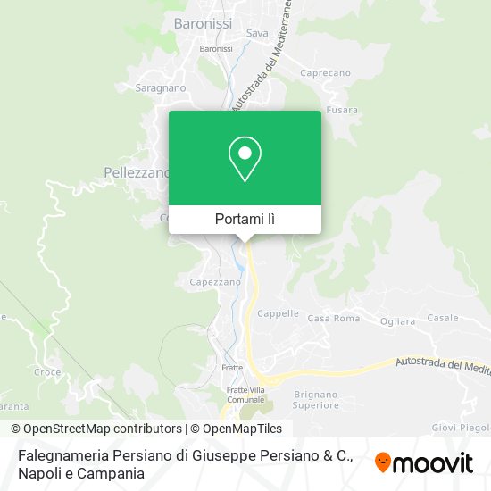 Mappa Falegnameria Persiano di Giuseppe Persiano & C.