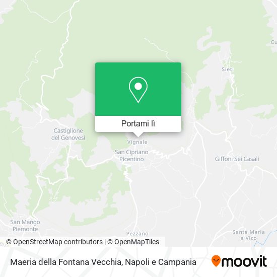 Mappa Maeria della Fontana Vecchia