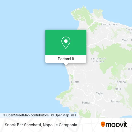 Mappa Snack Bar Sacchetti