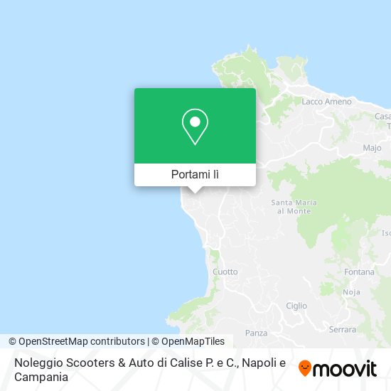 Mappa Noleggio Scooters & Auto di Calise P. e C.