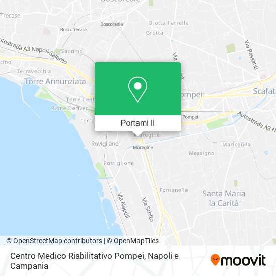 Mappa Centro Medico Riabilitativo Pompei