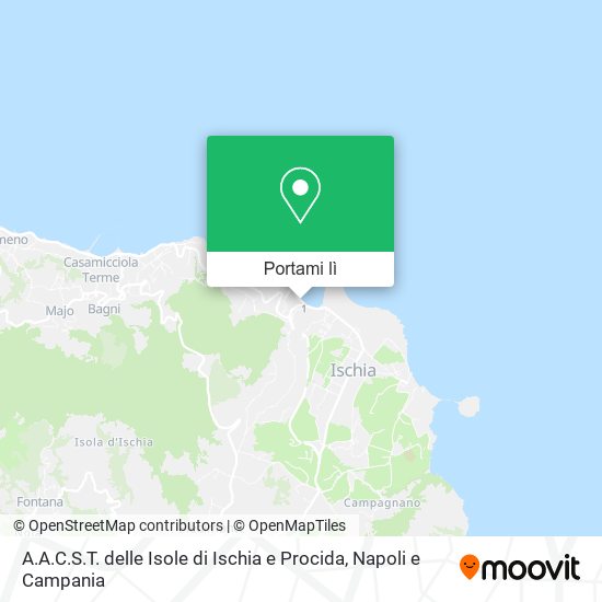 Mappa A.A.C.S.T. delle Isole di Ischia e Procida