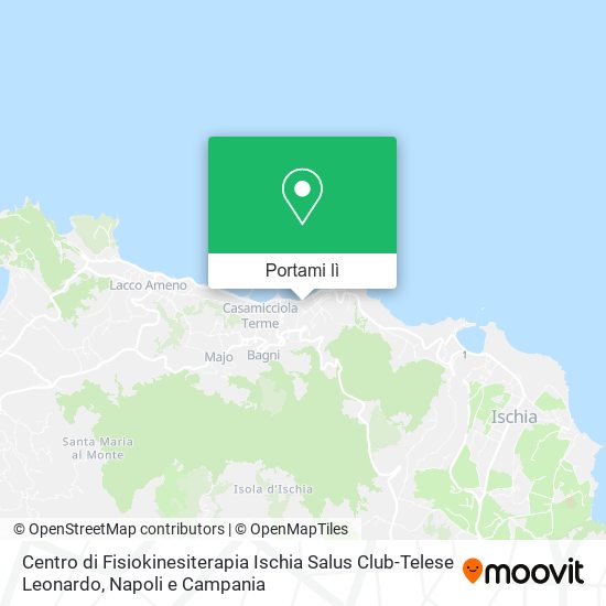 Mappa Centro di Fisiokinesiterapia Ischia Salus Club-Telese Leonardo