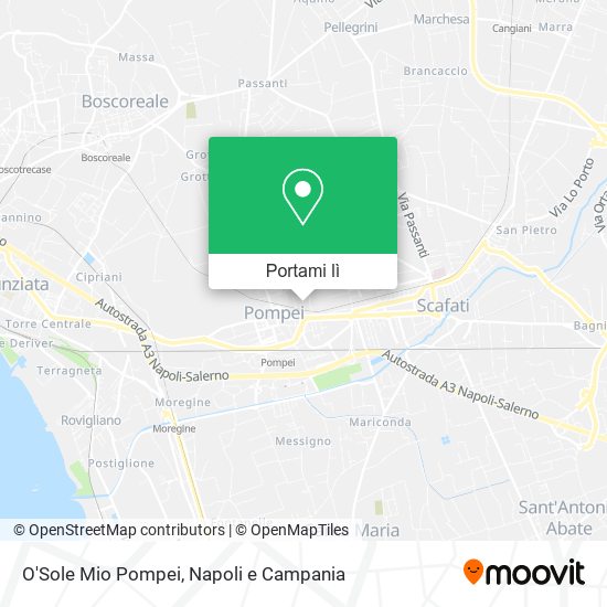 Mappa O'Sole Mio Pompei