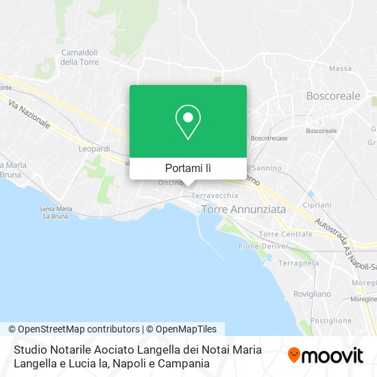 Mappa Studio Notarile Aociato Langella dei Notai Maria Langella e Lucia la