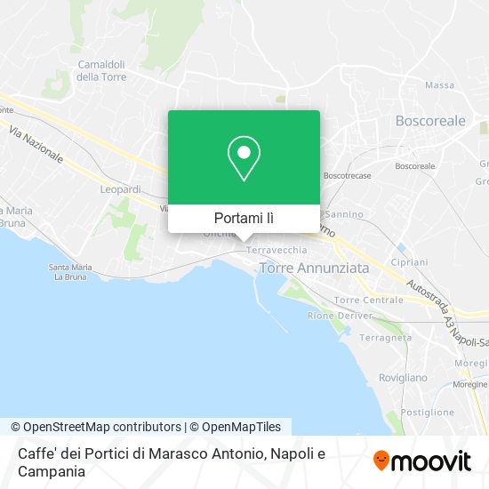 Mappa Caffe' dei Portici di Marasco Antonio