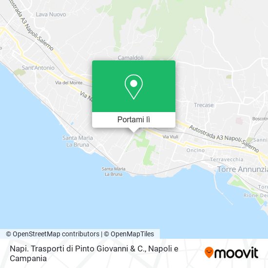 Mappa Napi. Trasporti di Pinto Giovanni & C.