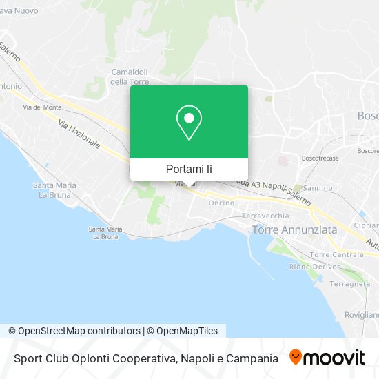 Mappa Sport Club Oplonti Cooperativa