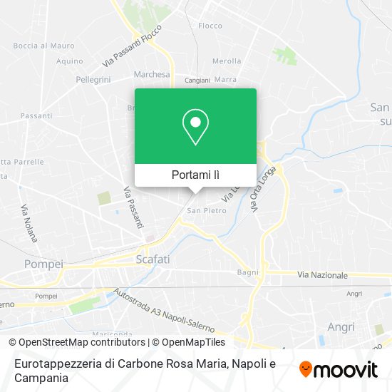 Mappa Eurotappezzeria di Carbone Rosa Maria