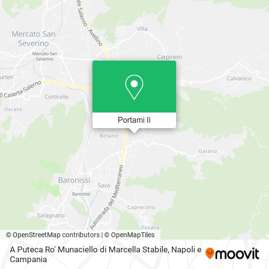 Mappa A Puteca Ro' Munaciello di Marcella Stabile