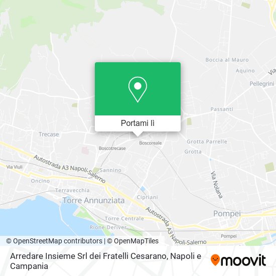 Mappa Arredare Insieme Srl dei Fratelli Cesarano