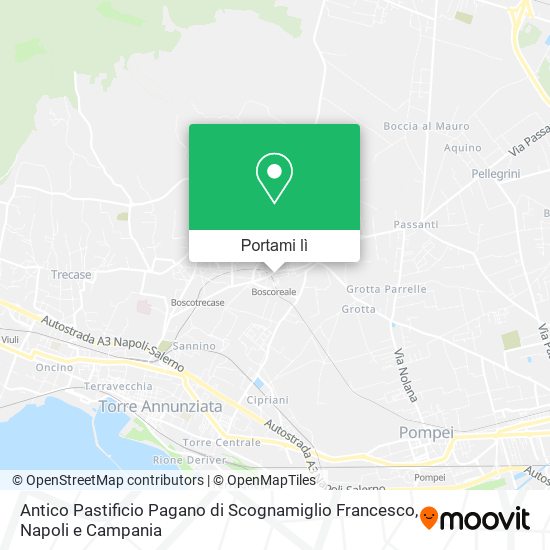 Mappa Antico Pastificio Pagano di Scognamiglio Francesco