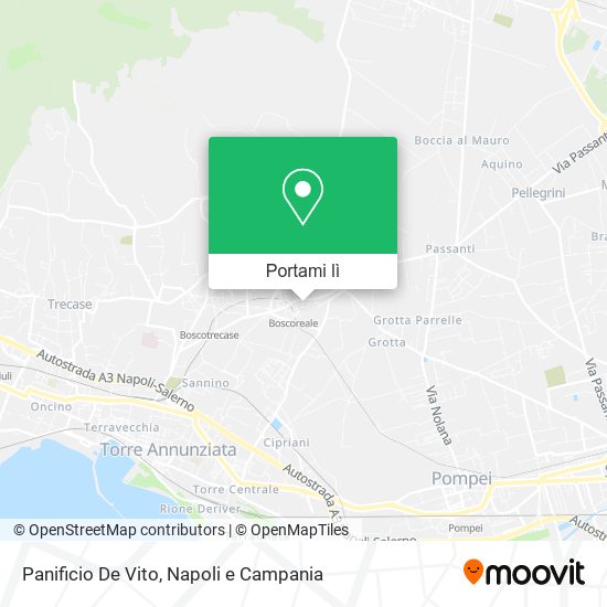 Mappa Panificio De Vito