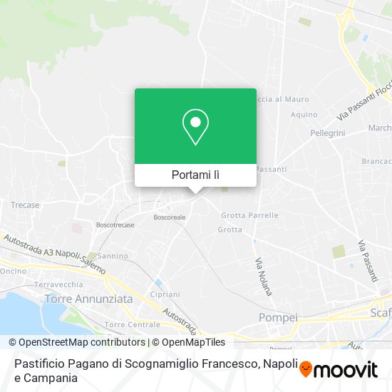 Mappa Pastificio Pagano di Scognamiglio Francesco