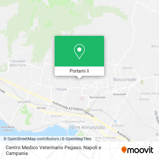 Mappa Centro Medico Veterinario Pegaso