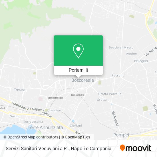 Mappa Servizi Sanitari Vesuviani a Rl.