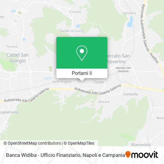 Mappa Banca Widiba - Ufficio Finanziario