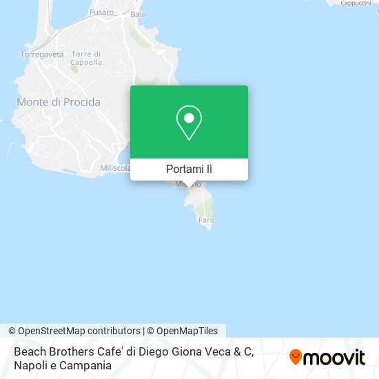Mappa Beach Brothers Cafe' di Diego Giona Veca & C