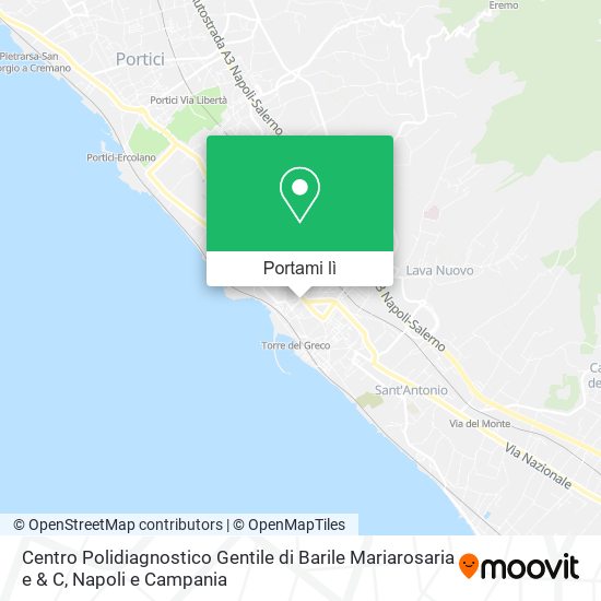 Mappa Centro Polidiagnostico Gentile di Barile Mariarosaria e & C