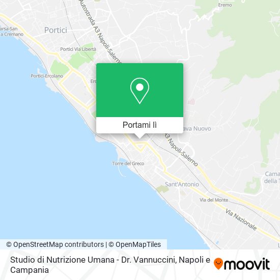 Mappa Studio di Nutrizione Umana - Dr. Vannuccini