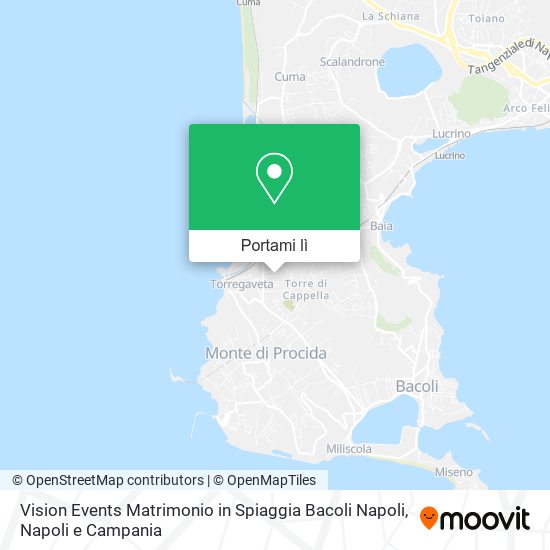 Mappa Vision Events Matrimonio in Spiaggia Bacoli Napoli