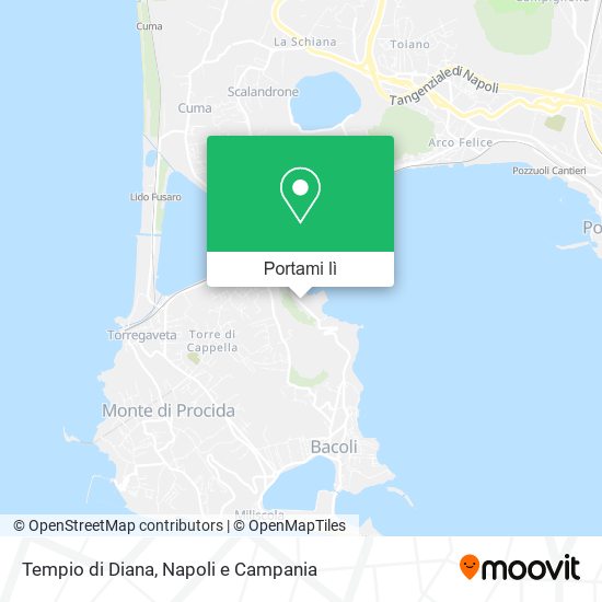 Mappa Tempio di Diana