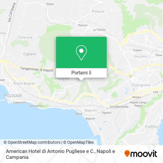 Mappa American Hotel di Antonio Pugliese e C.