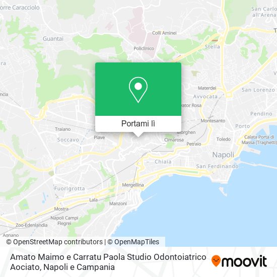 Mappa Amato Maimo e Carratu Paola Studio Odontoiatrico Aociato