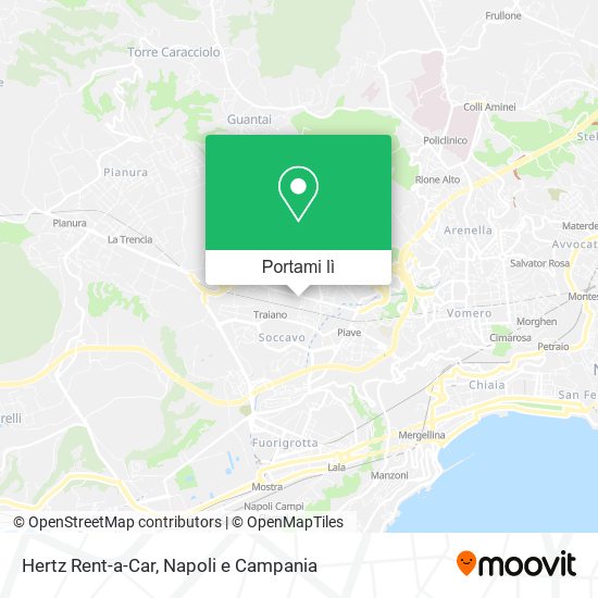 Mappa Hertz Rent-a-Car