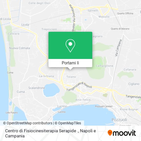 Mappa Centro di Fisiocinesiterapia Serapide .
